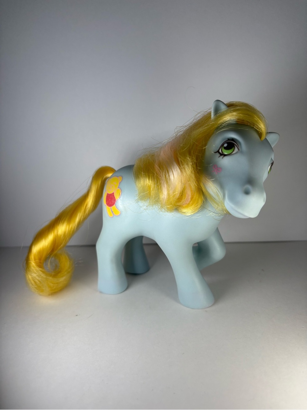 Vintage 1984 My Little Pony G1 Cuddles Beddy Bye Eye BBE Blue Pony Hasbro